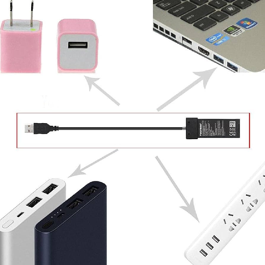 Amazon.co.jp: 70 CM ドローン バッテリー USB 充電ケーブル コード